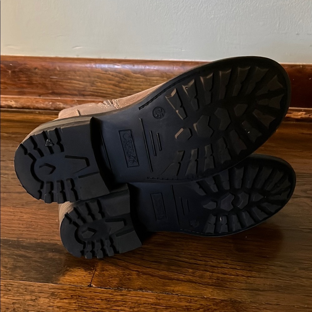 Carlos by Carlos Santana Brown Combat Moto Boots - Picture 4 of 4
